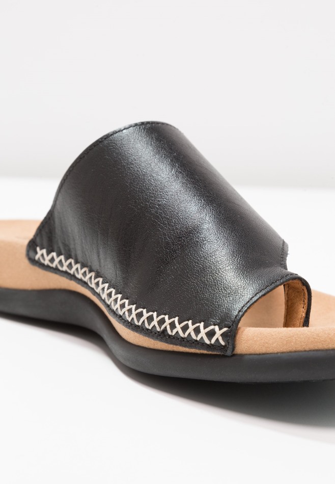 Sandales Noires à Barre En T Gabor | Exclusif